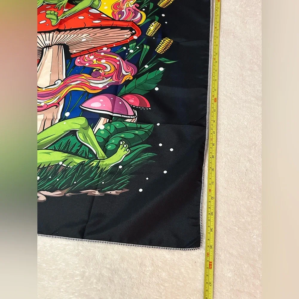 New alien mushroom smoke 420 tapestry dorm room college home decor gift wall